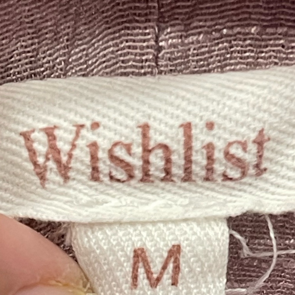 Wishlist Mauve Crinkle Fabric Adjustable Spaghetti Strap Midi Bohemian Med Dress - Picture 9 of 12